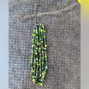 Lovely greens beaded necklace